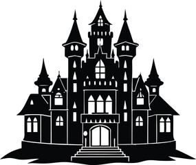 Obraz premium Victorian Castle Procreate Vector