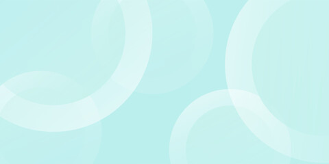 Minimalist banner background. Green and blue abstract Circle geometric background. Simple design modern natural