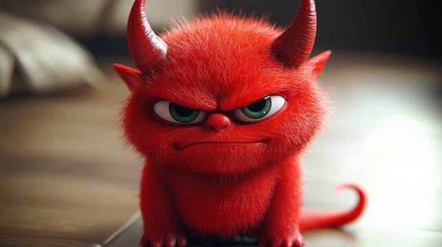 Mischievous devil design perfect for Halloween costumes.