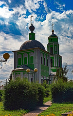 The Descent of the Holy Spirit church, built in 1789. City Kozelsk, Russia