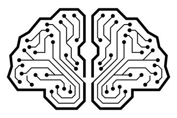 Abstract Concept of Artificial Intelligence Circuit Board Design Representing Technology and Innovation in Modern Intelligence Applications