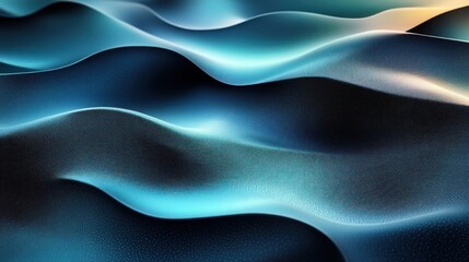 Obraz premium Fluid shapes undulate in shades of blue, inviting tranquility and creative inspiration