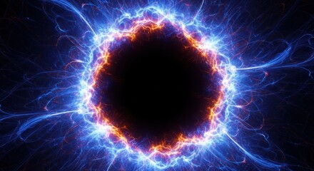 Dynamic Power Burst Electric Discharge and Abstract Energy Formation with Swirling Patterns