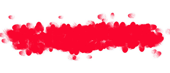 Abstract Red Ink Splatter Banner on Transparent Background