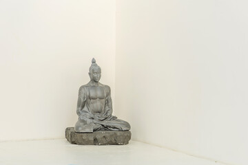 Serene Buddha Statue in Minimalist Setting