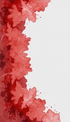 Vibrant Red Maple Leaves on Light Background for Seasonal Designs
