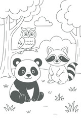 Printable Animal Coloring Book for Children – Jungle, Safari, Ocean & Woodland Animals