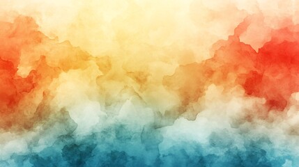 abstract watercolor gradient background with warm and cool colors for design and art projects