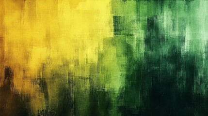 Obraz premium abstract green and yellow textured brushstroke artwork background for design and creative projects