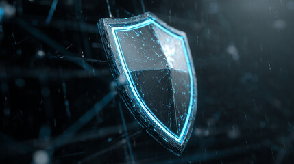 Cybersecurity Firewall Protecting Digital Network