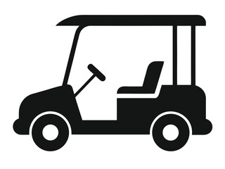 golf cart silhouette vector.eps