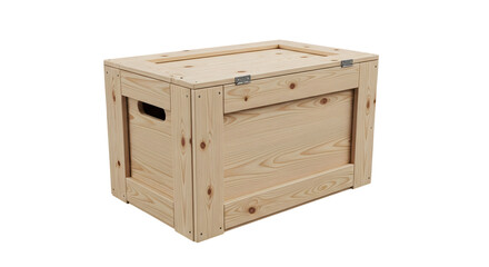 Light beige wooden crate