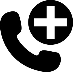 health call icon. Medical phone calls icons. emergency call sign. telehealth communication concept
