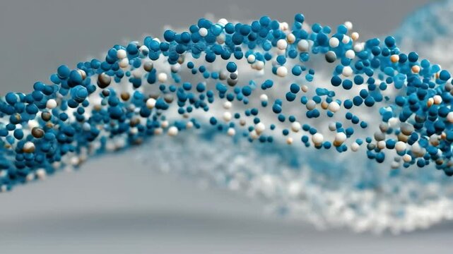 Explorer la beaut&eacute; des formes fluides au sein d'une danse color&eacute;e de particules vibrantes