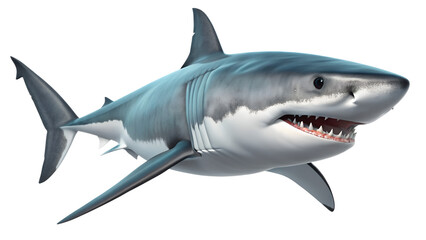 Obraz premium great white shark isolated