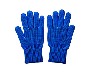 knitted gloves. gloves isolated on white background.