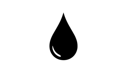 Clean Water Droplet Silhouette Representing Purity Freshness and Hydration Essential for Life