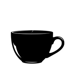 Warm cup of coffee with steam rising from the dark liquid