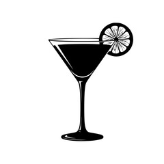 Elegant Martini Glass with Citrus Garnish Perfect for Cocktail Hour