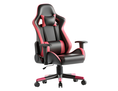 a gaming chair isolated on white background PNG, AI GENERATED
