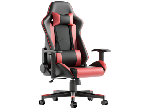 a gaming chair isolated on white background PNG, AI GENERATED