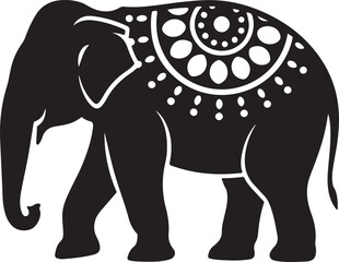 Walking Elephant with Raised Trunk Silhouette

Mother and Baby Elephant Vector Scene

Decorated Indian Elephant Silhouette Design

Elephant in Savannah Vector Art

Elephant Herd Silhouette at Sunset