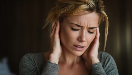 Woman Experiencing Severe Headache or Migraine Pain