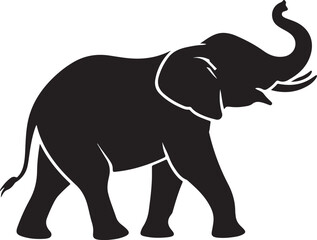 Walking Elephant with Raised Trunk Silhouette

Mother and Baby Elephant Vector Scene

Decorated Indian Elephant Silhouette Design

Elephant in Savannah Vector Art

Elephant Herd Silhouette at Sunset