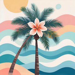 tropical beach background sumer