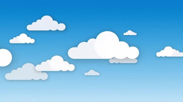 Blue sky with clouds vector