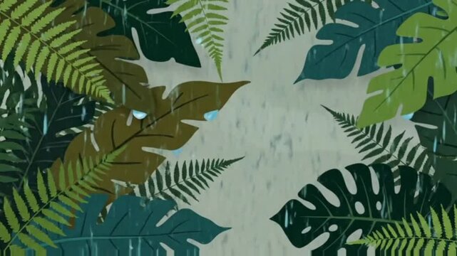 fern leaves background
