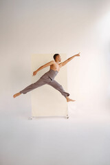 boy jumping in contemporary dance