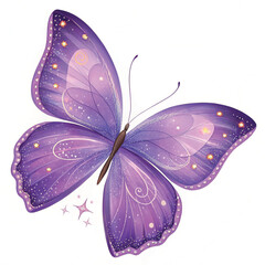 Purple Butterfly Vector Art, Icons, and Graphics design 
