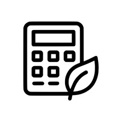 Eco-calculator icon