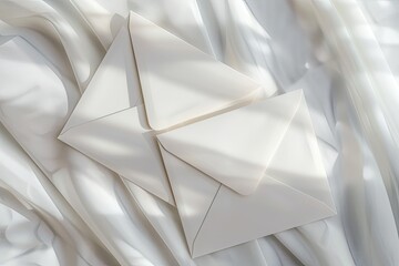 Ultra Quality Image of Wedding Envelopes with Stripped Background