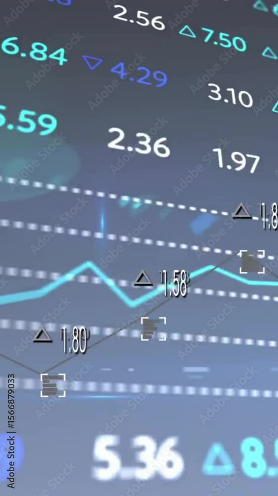 Poster animation of financial data processing over grid