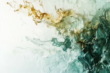 high detail visual of water dynamic on light background with copy space