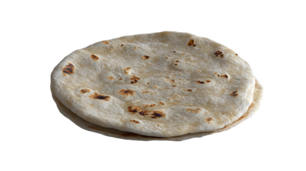 Freshly baked tortillas ready for a delicious meal evoking feelings of warmth and home cooking on transparent background