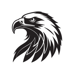 eagle vector silhouette clip art logo design illustration