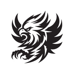 eagle vector silhouette clip art logo design illustration