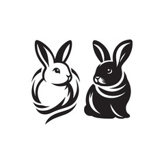 rabbit vector logo