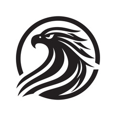eagle vector silhouette clip art logo design illustration