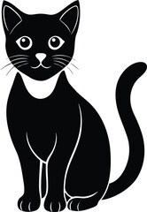 Obraz premium cat on white background.eps