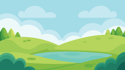 Serene mountain landscape silhouette with rolling hills under a clear sky