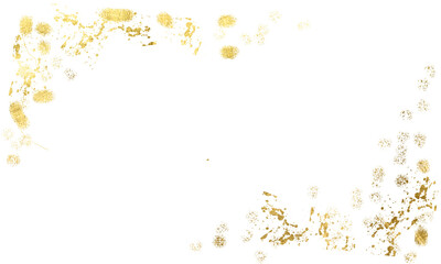 Sparkling dust, PNG Pieces flakes of golden flakes shimmer, gold foil on confetti png transparent background. Abstract png design element. Shiny gold glitter,wedding,vip cover template,grand opening.