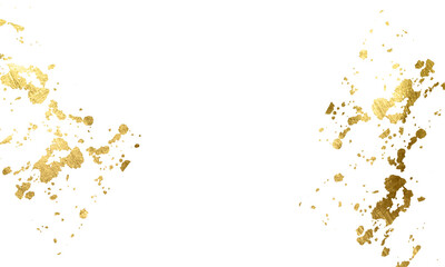 Stroke Gold, Glitter Gold on transparent background.Pieces flakes on PNG .A luxurious swirl of gold sequins. To advertise a product, wedding card, save the date.