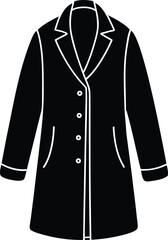 Naklejka premium coat on white background.eps