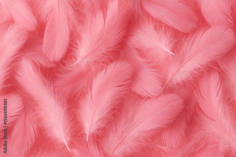 Aufkleber riga, latvia 05-09-2024 a close-up of soft pink feathers in a dense, overlapping pattern