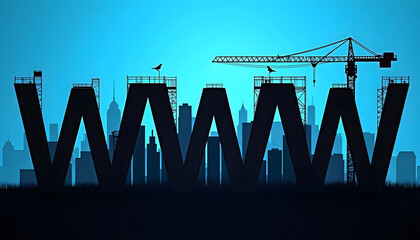 Obraz premium The internet's growth is symbolized by a 