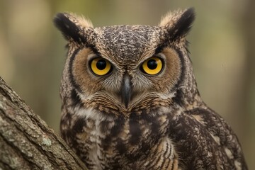 Riga, Latvia 05-09-2024 An owl perches in quiet contemplation